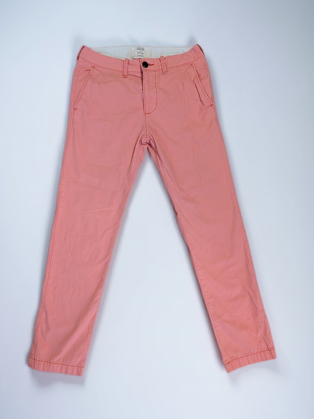 Hollister Men's Coral Pink Slim Chino Pants 30x30